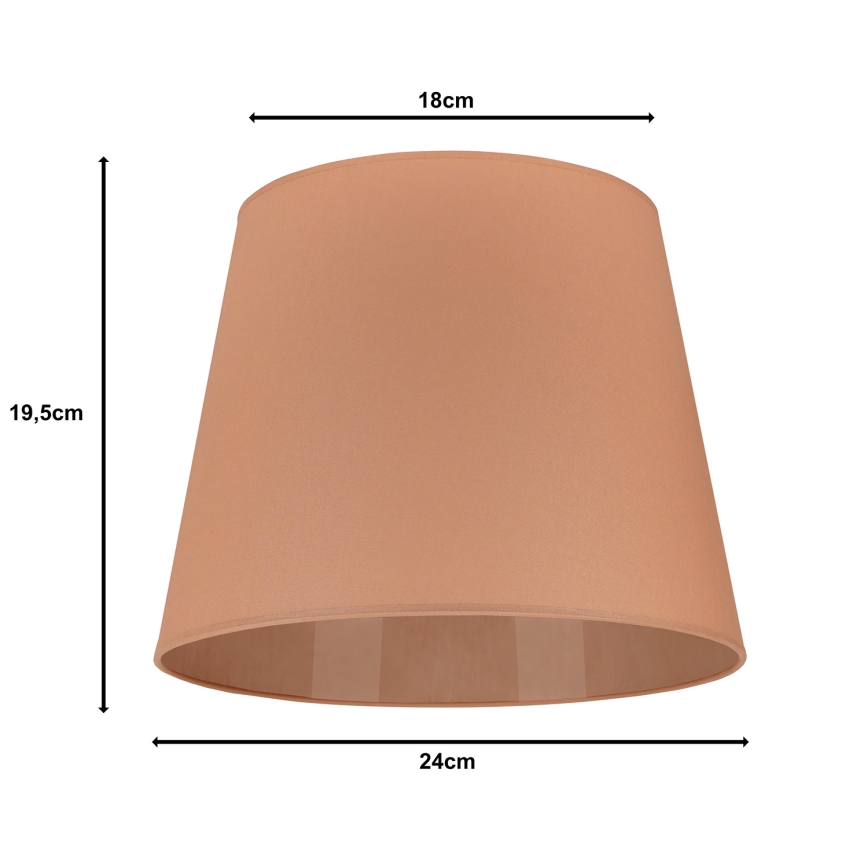 Duolla - Lampunvarjostin pöytävalaisimiin CLASSIC M E27 halkaisija 24 cm ruskea