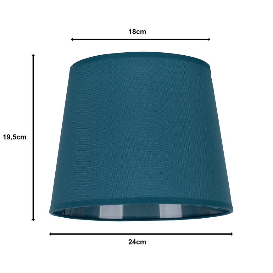 Duolla - Lampunvarjostin pöytävalaisimiin CLASSIC M E27 halkaisija 24 cm turkoosi