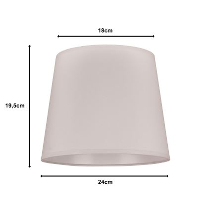 Duolla - Lampunvarjostin pöytävalaisimiin CLASSIC M E27 halkaisija 24 cm valkoinen