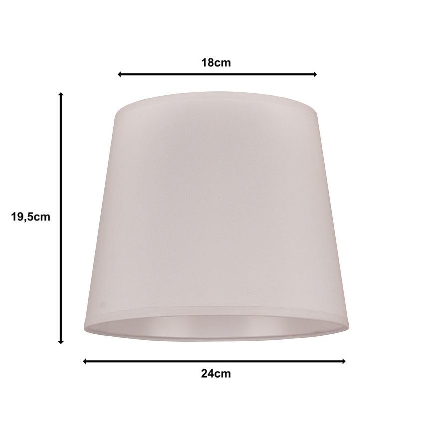 Duolla - Lampunvarjostin pöytävalaisimiin CLASSIC M E27 halkaisija 24 cm valkoinen