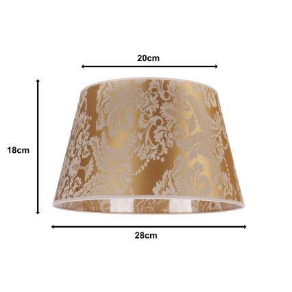 Duolla - Lampunvarjostin pöytävalaisimiin CONE M E27 halkaisija 28 cm kulta