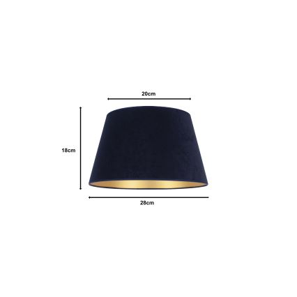 Duolla - Lampunvarjostin pöytävalaisimiin CONE M E27 halkaisija 28 cm sininen