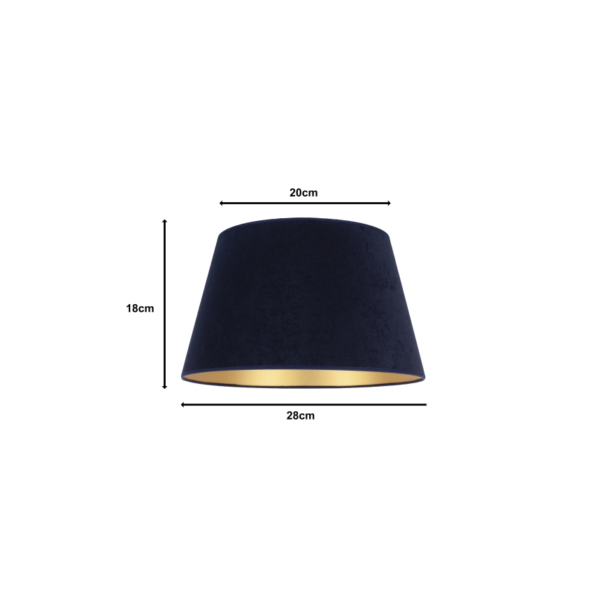 Duolla - Lampunvarjostin pöytävalaisimiin CONE M E27 halkaisija 28 cm sininen
