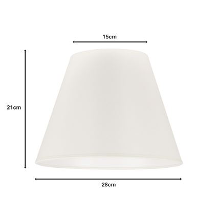 Duolla - Lampunvarjostin pöytävalaisimiin SOFIA S E27 halkaisija 28 cm beige