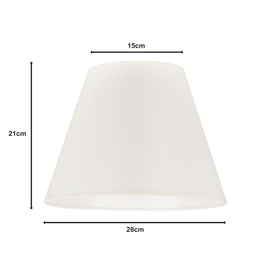 Duolla - Lampunvarjostin pöytävalaisimiin SOFIA S E27 halkaisija 28 cm beige