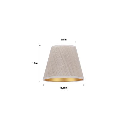 Duolla - Lampunvarjostin pöytävalaisimiin SOFIA XS E14 halkaisija 18,5 cm beige