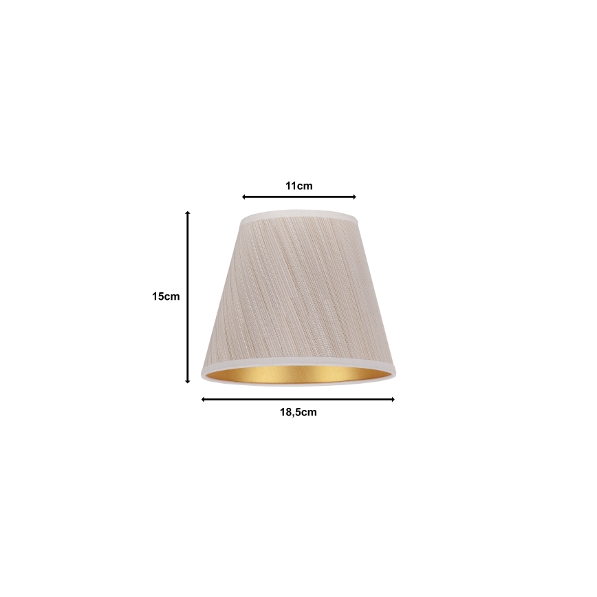 Duolla - Lampunvarjostin pöytävalaisimiin SOFIA XS E14 halkaisija 18,5 cm beige
