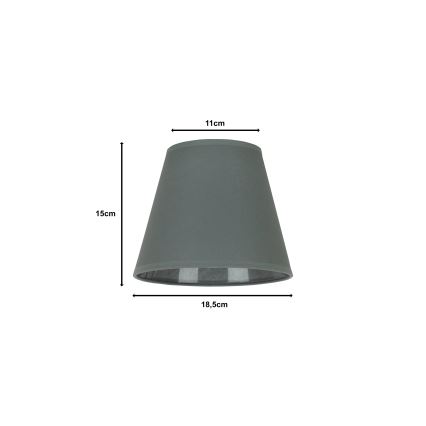 Duolla - Lampunvarjostin pöytävalaisimiin SOFIA XS E14 halkaisija 18,5 cm harmaa