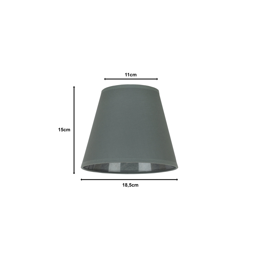 Duolla - Lampunvarjostin pöytävalaisimiin SOFIA XS E14 halkaisija 18,5 cm harmaa