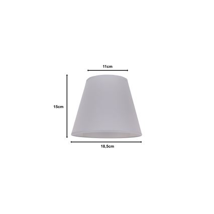 Duolla - Lampunvarjostin pöytävalaisimiin SOFIA XS E14 halkaisija 18,5 cm harmaa