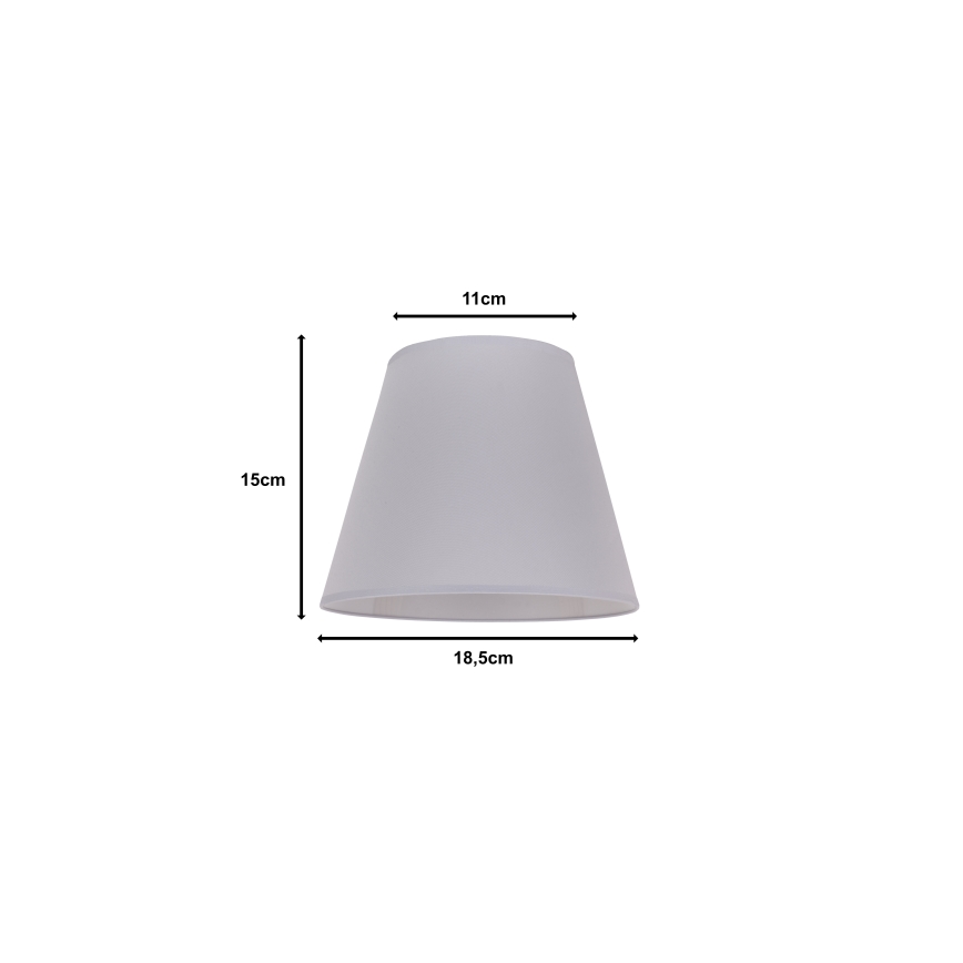 Duolla - Lampunvarjostin pöytävalaisimiin SOFIA XS E14 halkaisija 18,5 cm harmaa