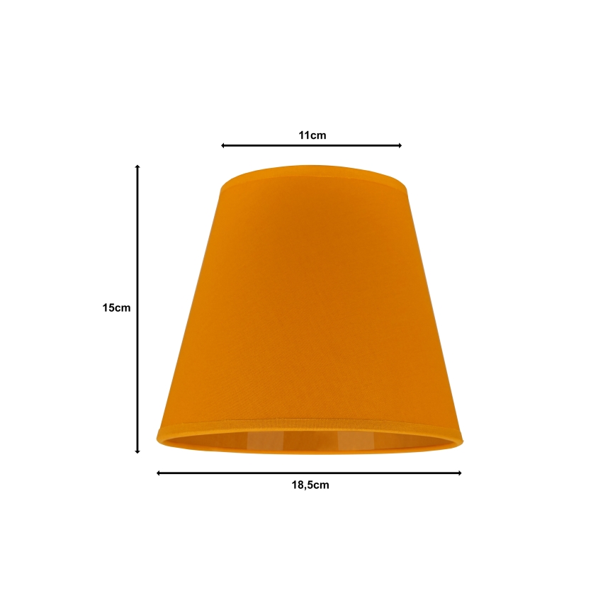 Duolla - Lampunvarjostin pöytävalaisimiin SOFIA XS E14 halkaisija 18,5 cm keltainen