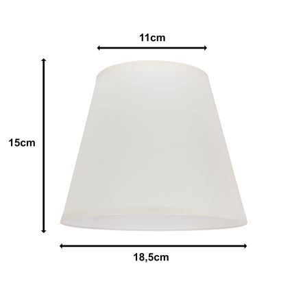 Duolla - Lampunvarjostin pöytävalaisimiin SOFIA XS E14 halkaisija 18,5 cm kerma