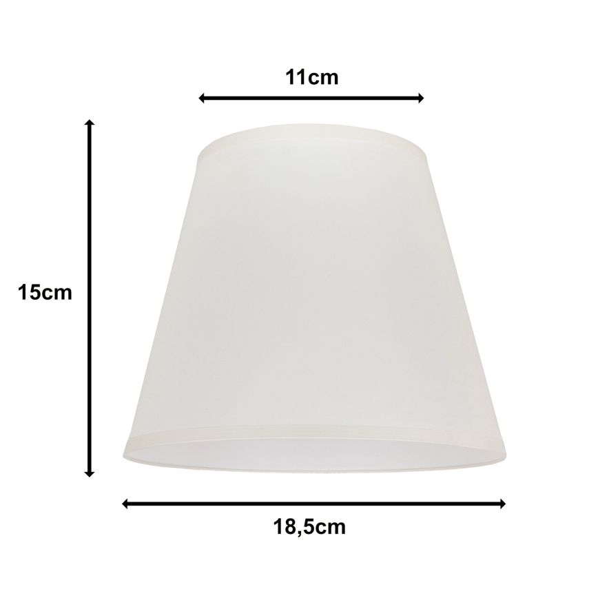 Duolla - Lampunvarjostin pöytävalaisimiin SOFIA XS E14 halkaisija 18,5 cm kerma