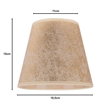 Duolla - Lampunvarjostin pöytävalaisimiin SOFIA XS E14 halkaisija 18,5 cm kulta