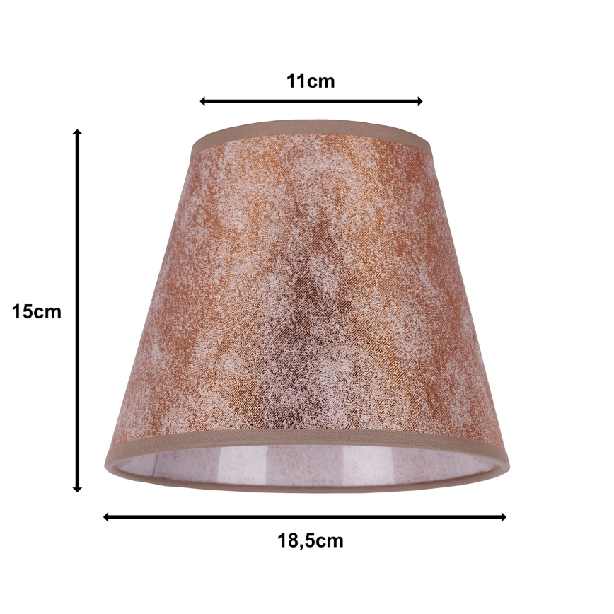 Duolla - Lampunvarjostin pöytävalaisimiin SOFIA XS E14 halkaisija 18,5 cm kupari