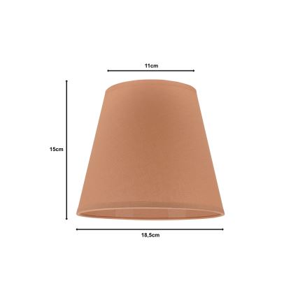 Duolla - Lampunvarjostin pöytävalaisimiin SOFIA XS E14 halkaisija 18,5 cm ruskea