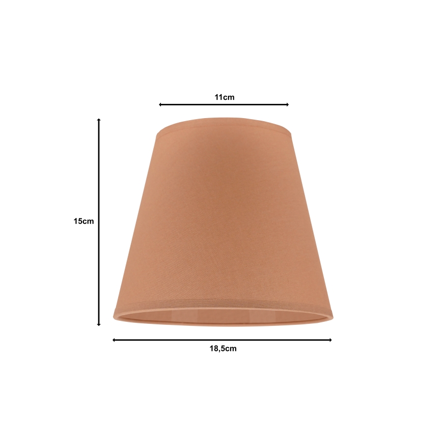 Duolla - Lampunvarjostin pöytävalaisimiin SOFIA XS E14 halkaisija 18,5 cm ruskea