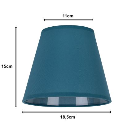 Duolla - Lampunvarjostin pöytävalaisimiin SOFIA XS E14 halkaisija 18,5 cm turkoosi