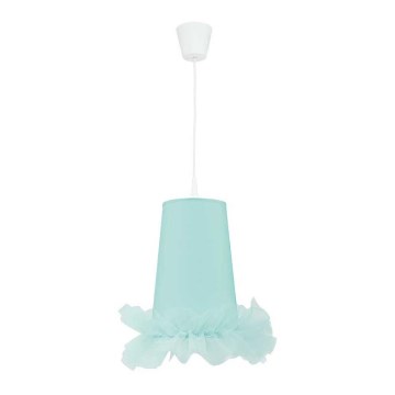 Duolla - Lasten riipuskattokruunu johdossa BALLET 1xE27/40W/230V halkaisija 21 cm sininen