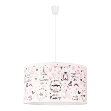 Duolla - Lasten riipuskattokruunu johdossa PRINT M 1xE27/40W/230V halkaisija 35 cm satu