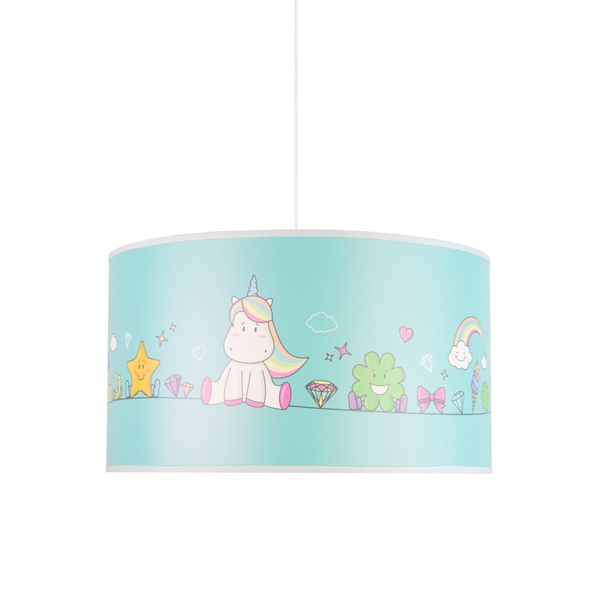 Duolla - Lasten riipuskattokruunu johdossa UNICORN 1xE27/15W/230V halkaisija 35 cm