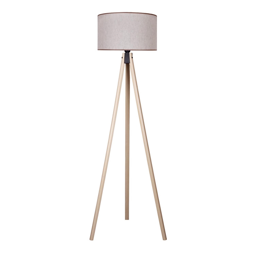 Duolla - Lattialamppu 1xE27/60W/230V halkaisija 44 cm beige