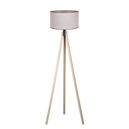 Duolla - Lattialamppu 1xE27/60W/230V halkaisija 44 cm beige