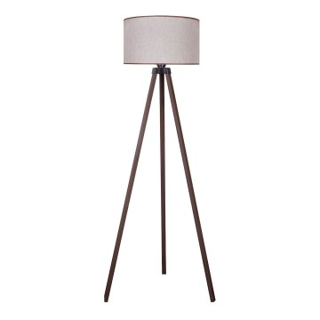 Duolla - Lattialamppu 1xE27/60W/230V halkaisija 44 cm beige/ruskea
