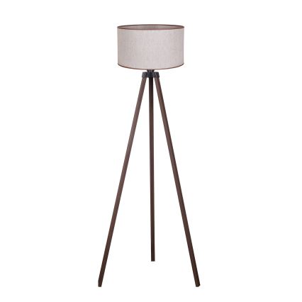 Duolla - Lattialamppu 1xE27/60W/230V halkaisija 44 cm beige/ruskea