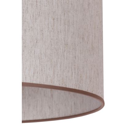 Duolla - Lattialamppu 1xE27/60W/230V halkaisija 44 cm beige/wenge