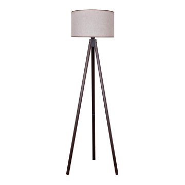 Duolla - Lattialamppu 1xE27/60W/230V halkaisija 44 cm beige/wenge