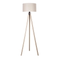 Duolla - Lattialamppu 1xE27/60W/230V halkaisija 44 cm kerma/beige