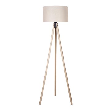 Duolla - Lattialamppu 1xE27/60W/230V halkaisija 44 cm kerma/beige