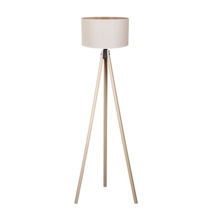 Duolla - Lattialamppu 1xE27/60W/230V halkaisija 44 cm kerma/beige
