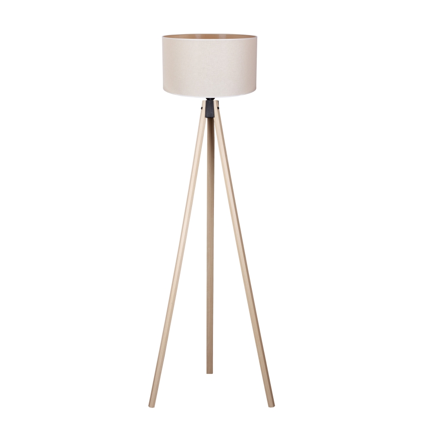 Duolla - Lattialamppu 1xE27/60W/230V halkaisija 44 cm kerma/beige