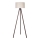 Duolla - Lattialamppu 1xE27/60W/230V halkaisija 44 cm kerma/ruskea