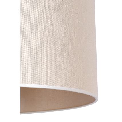 Duolla - Lattialamppu 1xE27/60W/230V halkaisija 44 cm kerma/ruskea