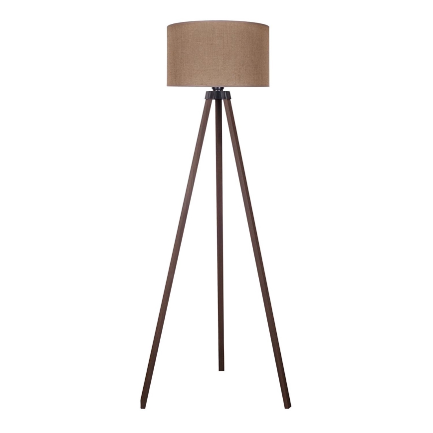 Duolla - Lattialamppu 1xE27/60W/230V halkaisija 44 cm ruskea