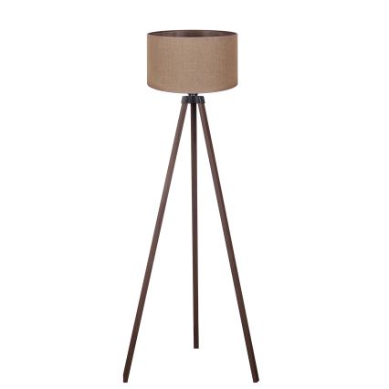 Duolla - Lattialamppu 1xE27/60W/230V halkaisija 44 cm ruskea