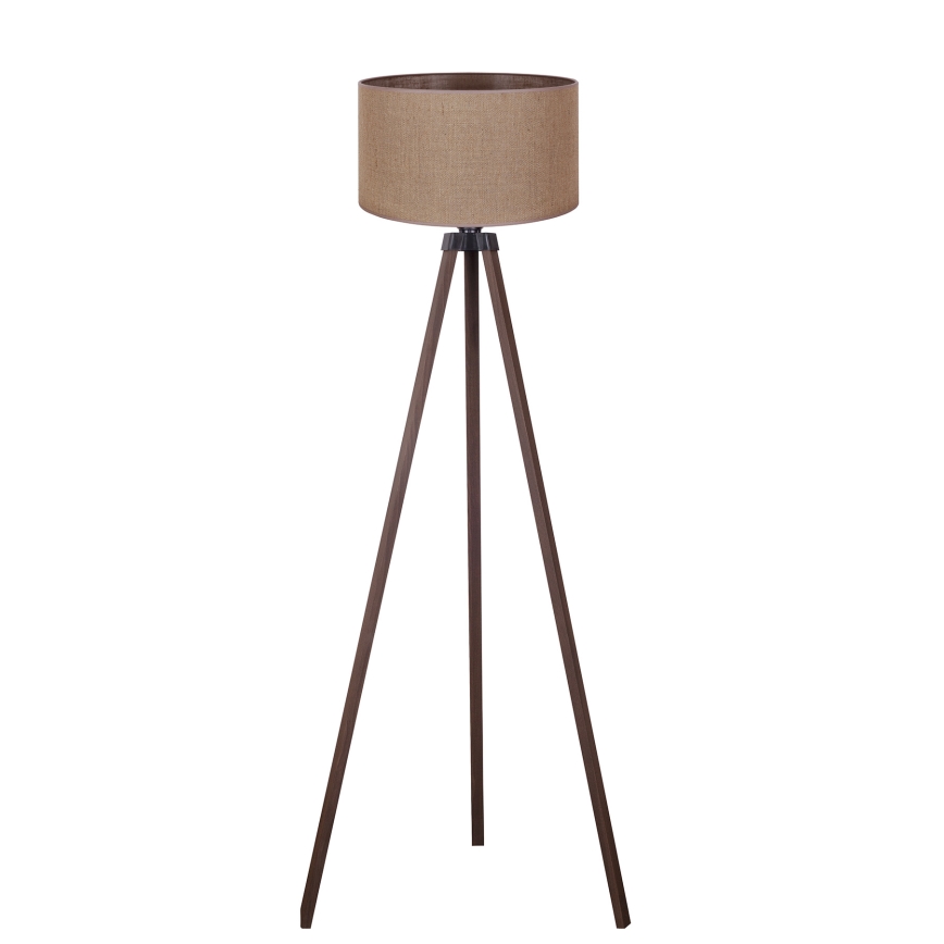 Duolla - Lattialamppu 1xE27/60W/230V halkaisija 44 cm ruskea