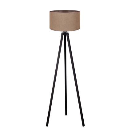 Duolla - Lattialamppu 1xE27/60W/230V halkaisija 44 cm ruskea/wenge