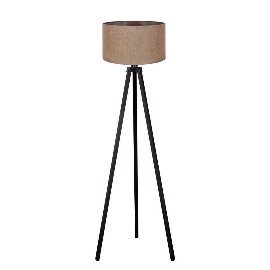 Duolla - Lattialamppu 1xE27/60W/230V halkaisija 44 cm ruskea/wenge