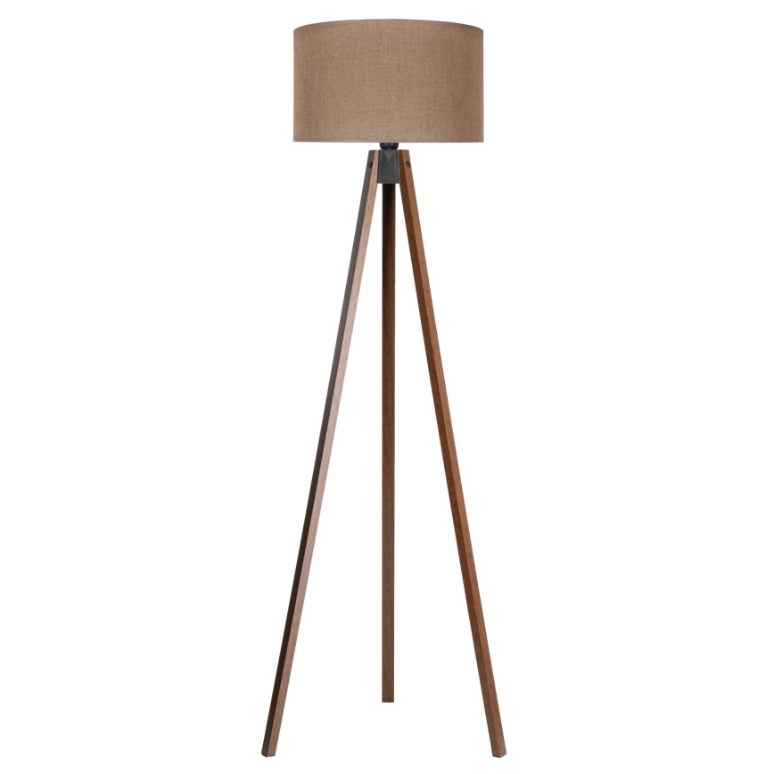Duolla - Lattialamppu 1xE27/60W/230V halkaisija 44 cm ruskea/wenge