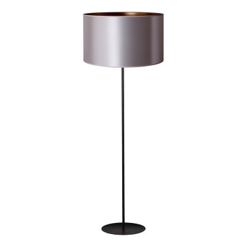 Duolla - Lattialamppu CANNES 1xE27/15W/230V halkaisija 45 cm hopea/kupari/musta