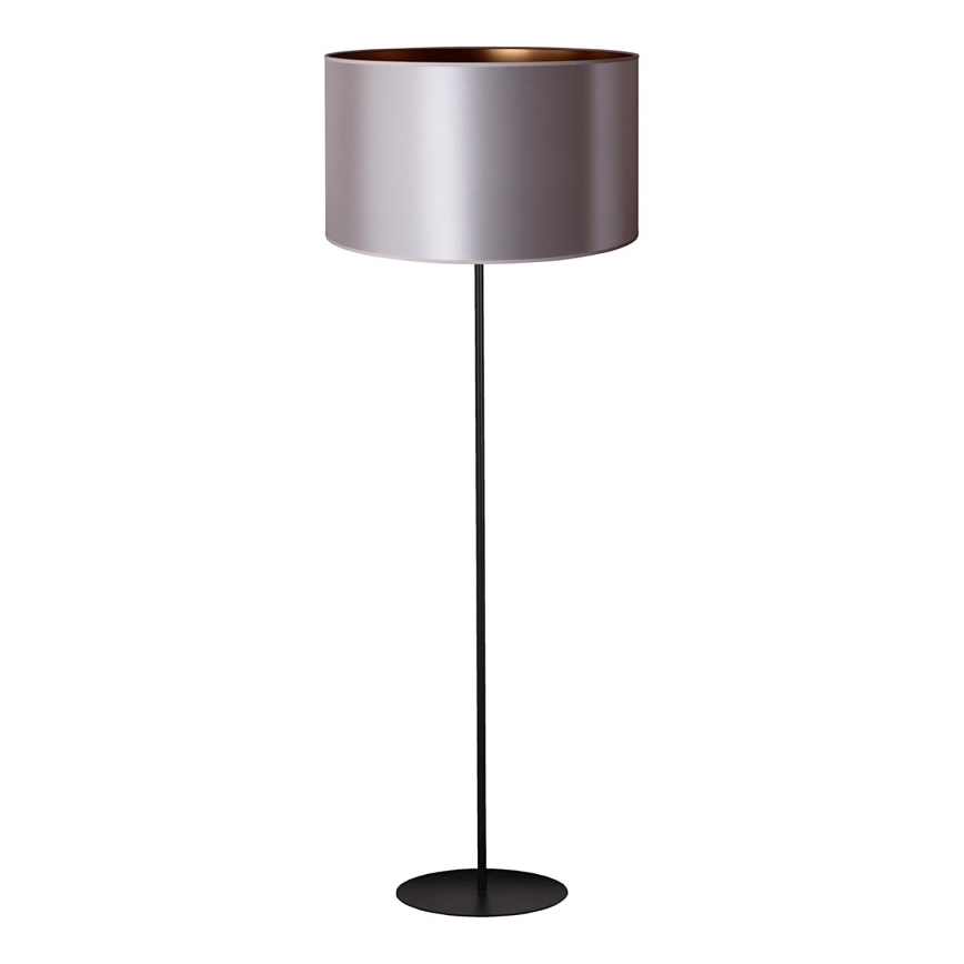 Duolla - Lattialamppu CANNES 1xE27/15W/230V halkaisija 45 cm hopea/kupari/musta