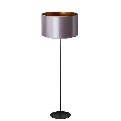 Duolla - Lattialamppu CANNES 1xE27/15W/230V halkaisija 45 cm hopea/kupari/musta