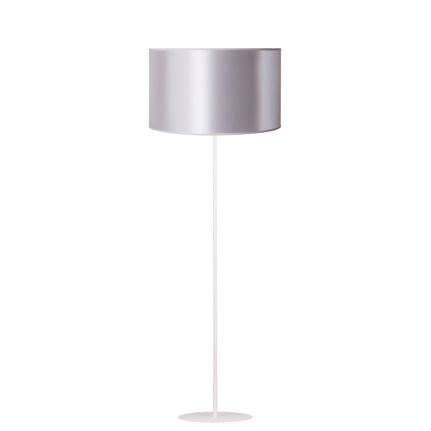 Duolla - Lattialamppu CANNES 1xE27/15W/230V halkaisija 45 cm hopea/kupari/valkoinen