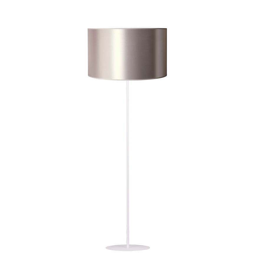 Duolla - Lattialamppu CANNES 1xE27/15W/230V halkaisija 45 cm hopea/kupari/valkoinen