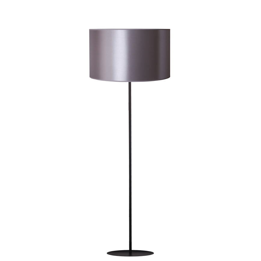 Duolla - Lattialamppu CANNES 1xE27/15W/230V halkaisija 45 cm hopea/musta